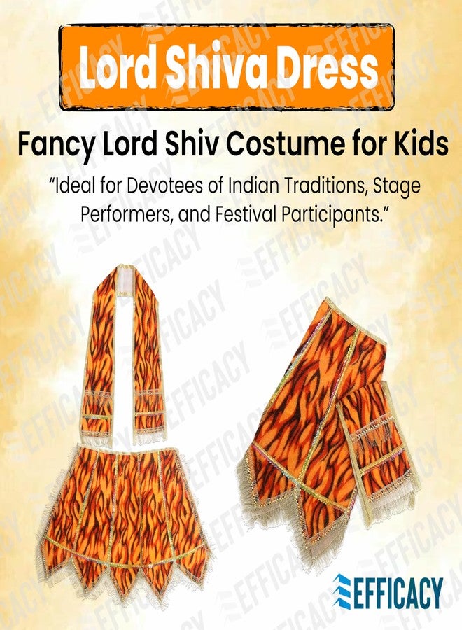 Efficacy Lord Shiva Shankar Bhagwan Hindu God Kids & Adults Fancy Dress | Lord Shiva Dress/Fancy Lord Shiv Costumes for Kids/Mythological Costume for Lord Shiva (Size - 38.1 cm /15 Inches) - Image 2
